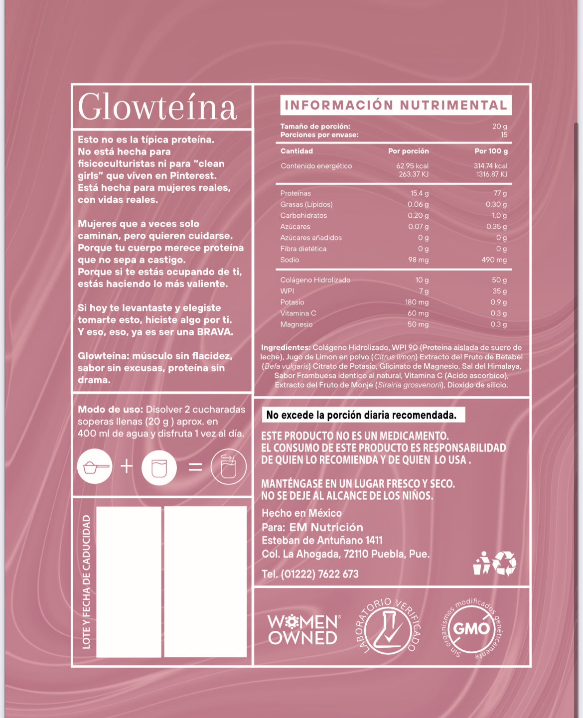 Glowteína proteína clara